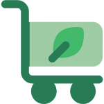 eco-note maintenance top niveau représenté par un caddie rempli de vert